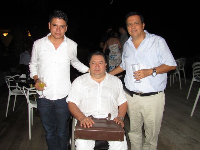 José Eurípides Sanabria, Hugo Llanos  y Rafael Yepes.